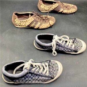 Authenticated Size 9.5B Coach Francesca A6340 & Size 8B Remonna Lowtop Sneakers